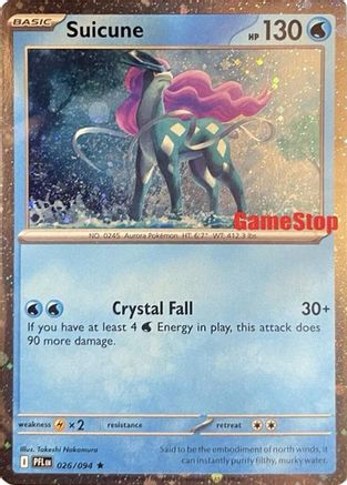 Miscellaneous Cards & Products Suicune (Cosmos Holo) (Gamestop Exclusive) #026