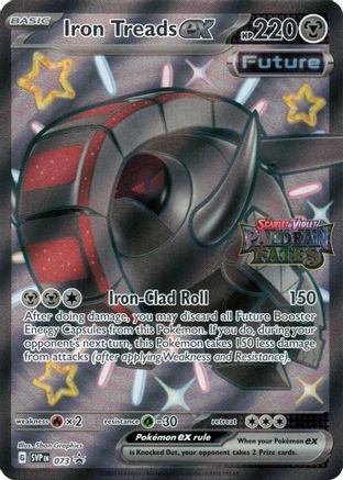 Miscellaneous Cards & Products Iron Treads ex - 073 (Paldean Fates Stamped) #073