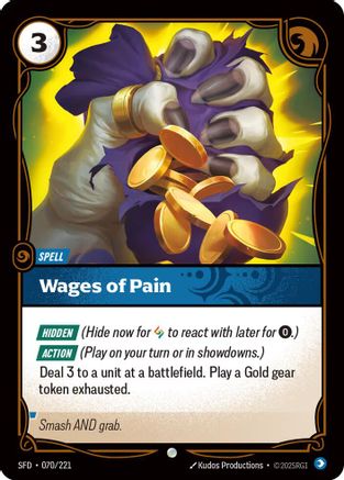 Wages of Pain
