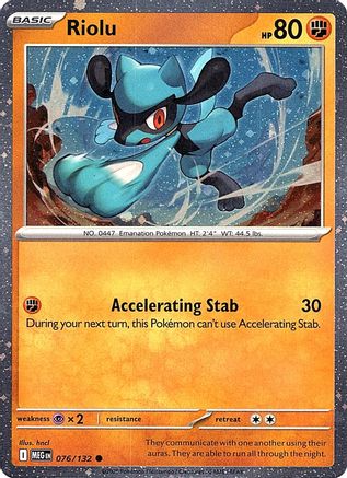 Miscellaneous Cards & Products Riolu (Cosmos Holo) #076