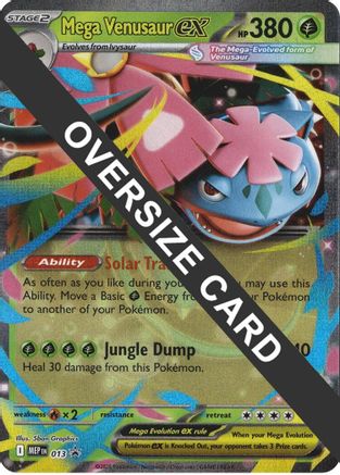 Jumbo Cards Mega Venusaur ex #013