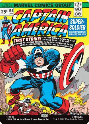 Marvel Super Heroes Captain America, Super-Soldier (Borderless) #387
