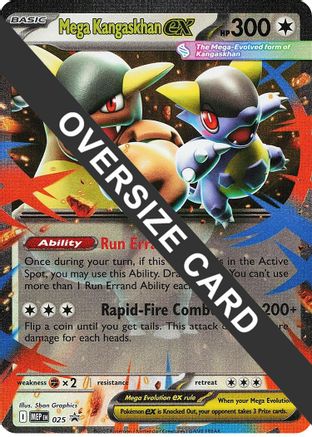 Jumbo Cards Mega Kangaskhan ex #025