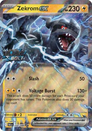 Miscellaneous Cards & Products Zekrom ex (Black Bolt Stamped) #034