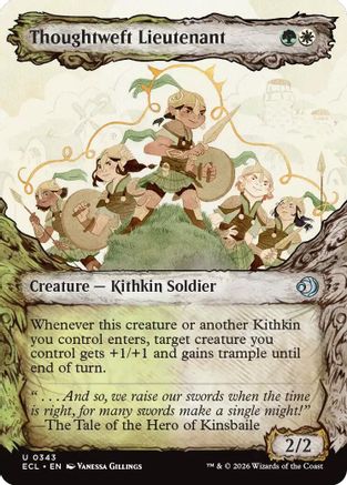 Lorwyn Eclipsed Thoughtweft Lieutenant (Showcase) #343