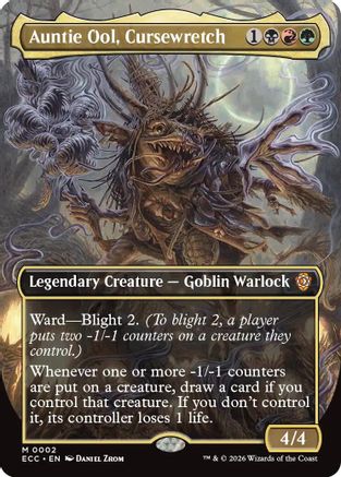 Commander: Lorwyn Eclipsed Auntie Ool, Cursewretch (Borderless) #2