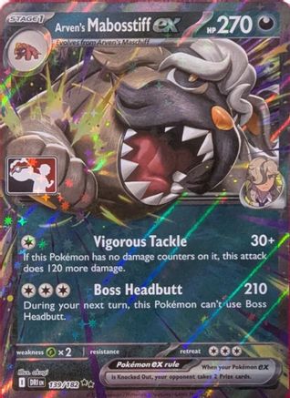 Prize Pack Series Cards Arven's Mabosstiff ex #139