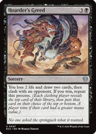Commander: Lorwyn Eclipsed Hoarder's Greed #47