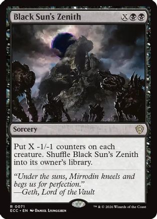 Commander: Lorwyn Eclipsed Black Sun's Zenith #71