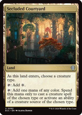 Commander: Lorwyn Eclipsed Secluded Courtyard #62