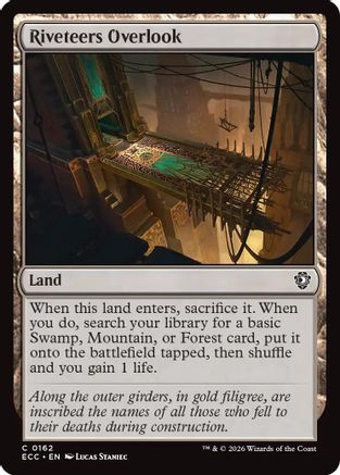 Commander: Lorwyn Eclipsed Riveteers Overlook #162