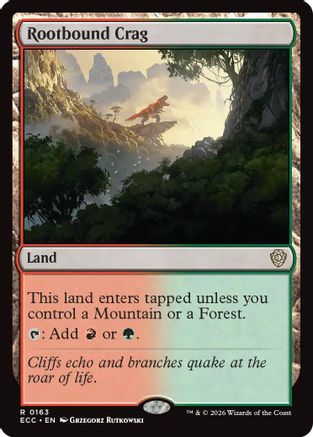 Commander: Lorwyn Eclipsed Rootbound Crag #163