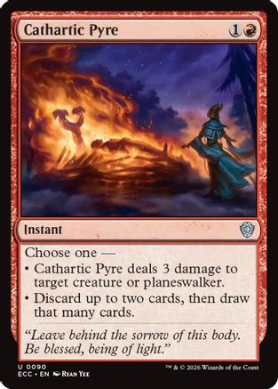 Commander: Lorwyn Eclipsed Cathartic Pyre #90