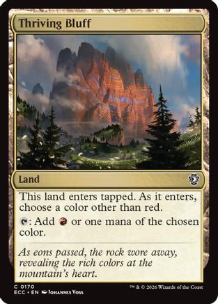 Commander: Lorwyn Eclipsed Thriving Bluff #170