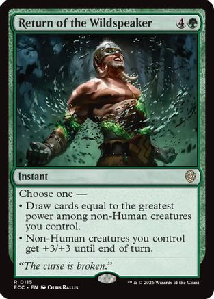 Commander: Lorwyn Eclipsed Return of the Wildspeaker #115