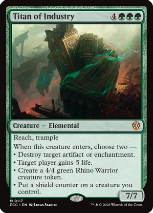 Commander: Lorwyn Eclipsed Titan of Industry #117