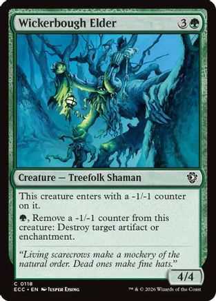 Commander: Lorwyn Eclipsed Wickerbough Elder #118