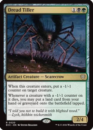 Commander: Lorwyn Eclipsed Dread Tiller #20