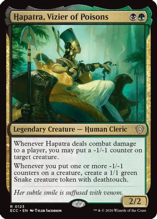 Commander: Lorwyn Eclipsed Hapatra, Vizier of Poisons #123