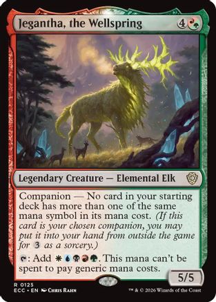 Commander: Lorwyn Eclipsed Jegantha, the Wellspring #125