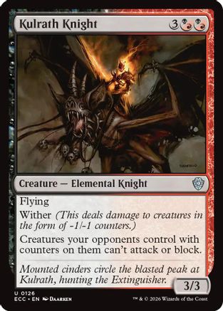 Commander: Lorwyn Eclipsed Kulrath Knight #126