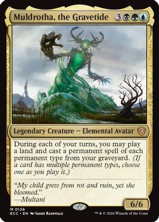 Commander: Lorwyn Eclipsed Muldrotha, the Gravetide #128
