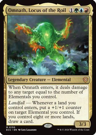 Commander: Lorwyn Eclipsed Omnath, Locus of the Roil #130