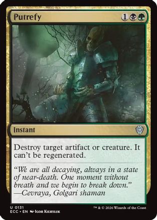 Commander: Lorwyn Eclipsed Putrefy #131