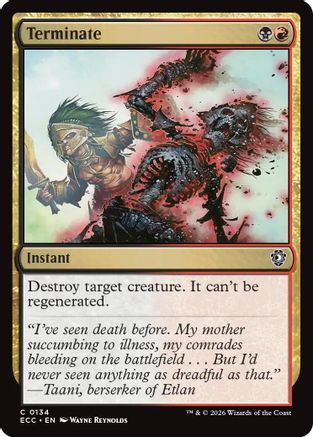 Commander: Lorwyn Eclipsed Terminate #134
