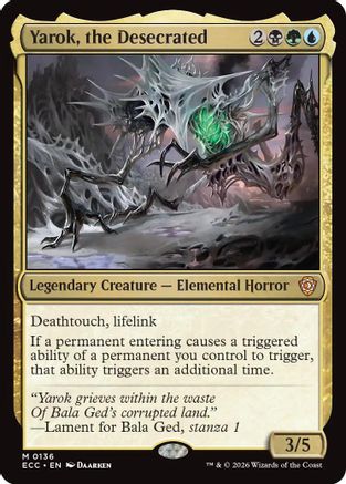 Commander: Lorwyn Eclipsed Yarok, the Desecrated #136