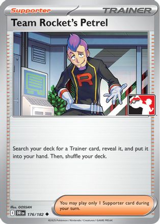 Prize Pack Series Cards Team Rocket's Petrel #176