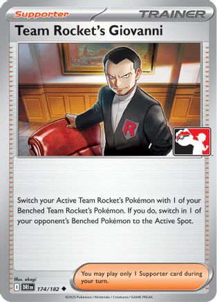 Prize Pack Series Cards Team Rocket's Giovanni #174