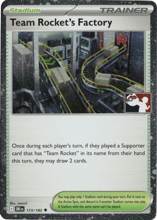 Prize Pack Series Cards Team Rocket's Factory #173