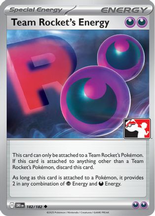Prize Pack Series Cards Team Rocket's Energy #182