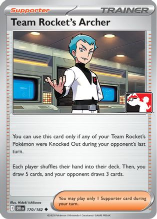 Prize Pack Series Cards Team Rocket's Archer #170