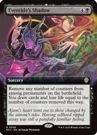 Commander: Lorwyn Eclipsed Eventide's Shadow (Extended Art) #28