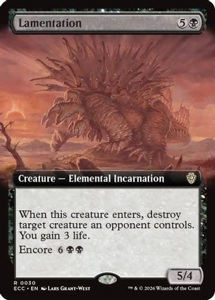 Commander: Lorwyn Eclipsed Lamentation (Extended Art) #30