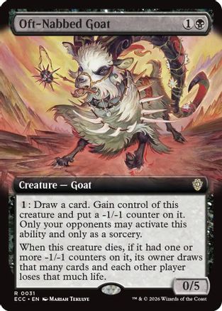 Commander: Lorwyn Eclipsed Oft-Nabbed Goat (Extended Art) #31
