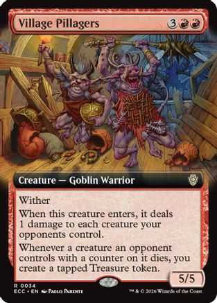 Commander: Lorwyn Eclipsed Village Pillagers (Extended Art) #34