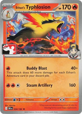 Prize Pack Series Cards Ethan's Typhlosion #034