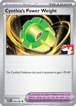 Prize Pack Series Cards Cynthia's Power Weight #162