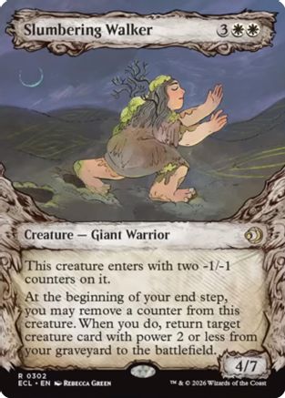 Lorwyn Eclipsed Slumbering Walker (Showcase) #302