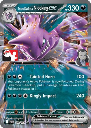 Prize Pack Series Cards Team Rocket's Nidoking ex #119