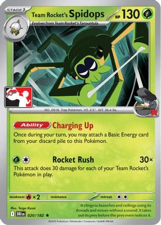 Prize Pack Series Cards Team Rocket's Spidops #020