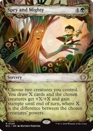Lorwyn Eclipsed Spry and Mighty (Showcase) #329