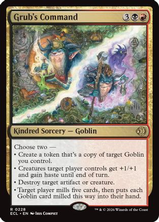 Promo Pack: Lorwyn Eclipsed Grub's Command #228