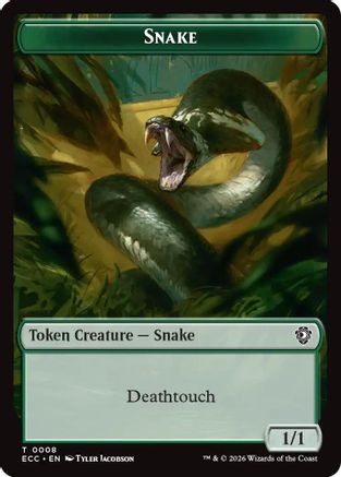 Commander: Lorwyn Eclipsed Snake // Scarecrow Double-Sided Token #8
