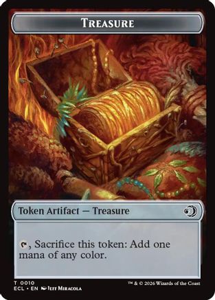 Commander: Lorwyn Eclipsed Treasure // Copy Double-Sided Token #10