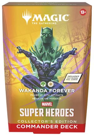 Marvel Super Heroes Commander Deck Wakanda Forever Collector's Edition