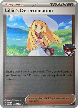 League & Championship Cards Lillie's Determination (Regional Championships) #119